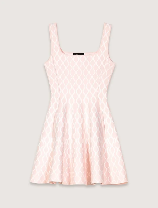 Mini jacquard knit dress Mini jacquard knit dress