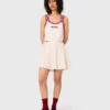 Mini pleated knitted skirt