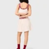Mini pleated knitted skirt