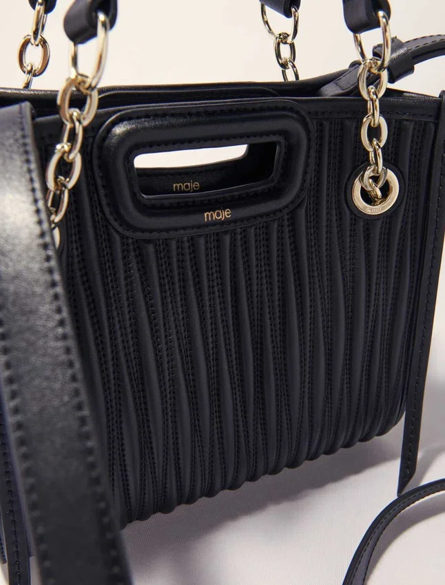 Mini quilted leather tote bag Mini quilted leather tote bag