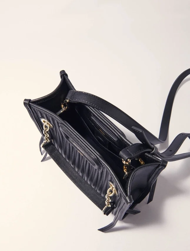 Mini quilted leather tote bag Mini quilted leather tote bag