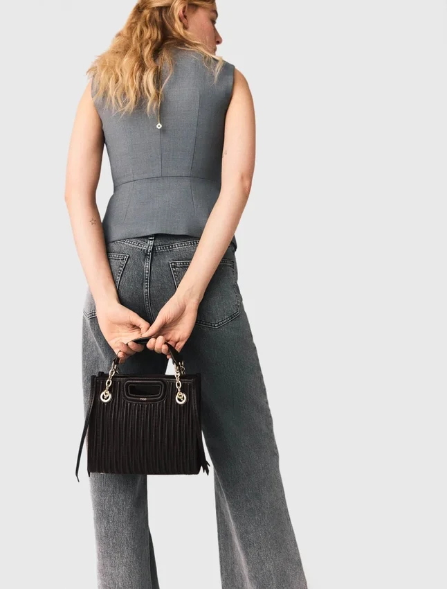 Mini quilted leather tote bag Mini quilted leather tote bag