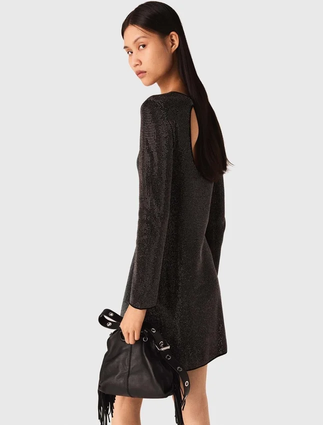 Mini rhinestone knit dress Mini rhinestone knit dress