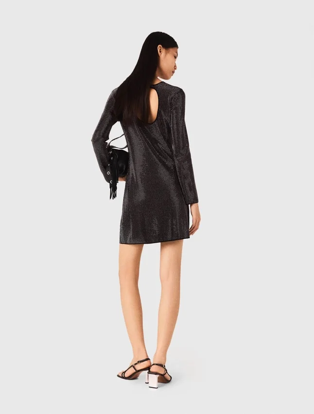 Mini rhinestone knit dress Mini rhinestone knit dress