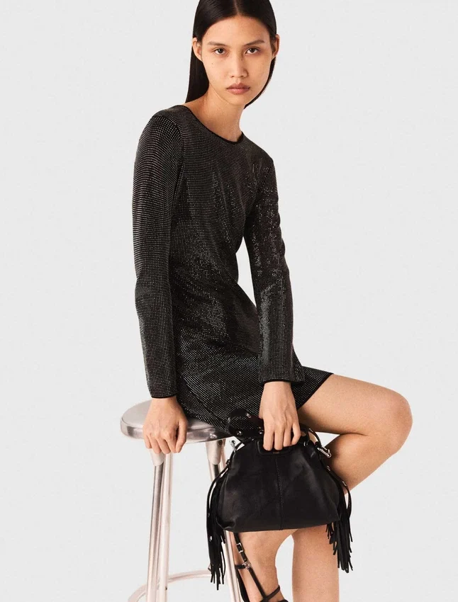 Mini rhinestone knit dress Mini rhinestone knit dress