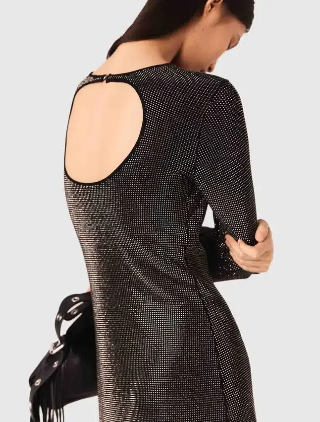 Mini rhinestone knit dress Mini rhinestone knit dress