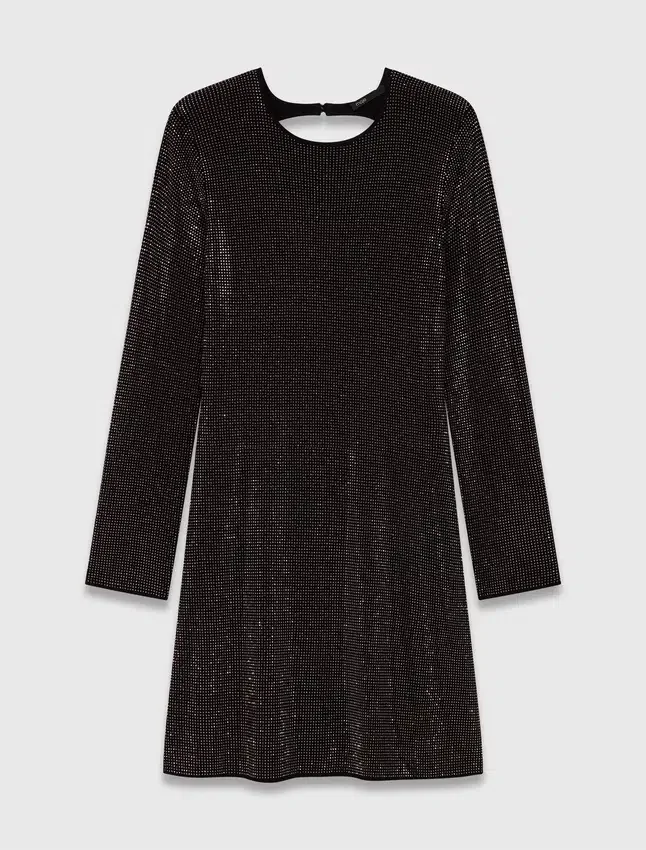 Mini rhinestone knit dress Mini rhinestone knit dress