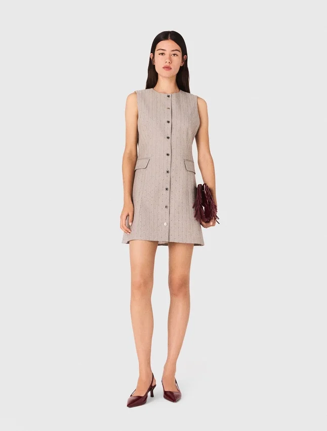 Mini rhinestone tailored dress Mini rhinestone tailored dress