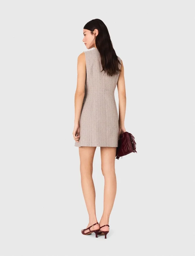 Mini rhinestone tailored dress Mini rhinestone tailored dress