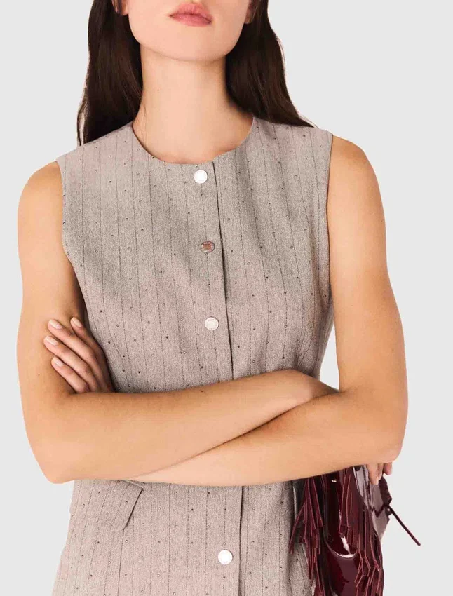 Mini rhinestone tailored dress Mini rhinestone tailored dress