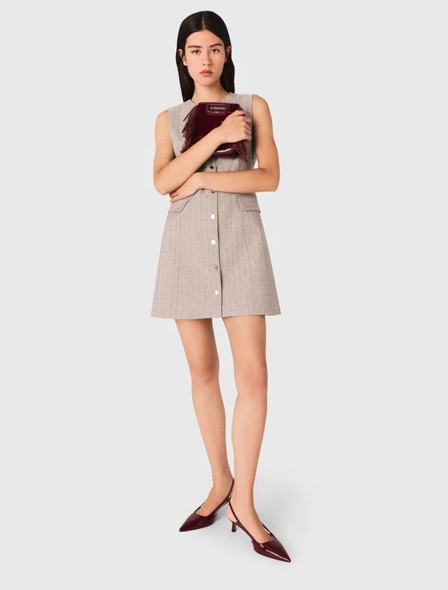 Mini rhinestone tailored dress Mini rhinestone tailored dress