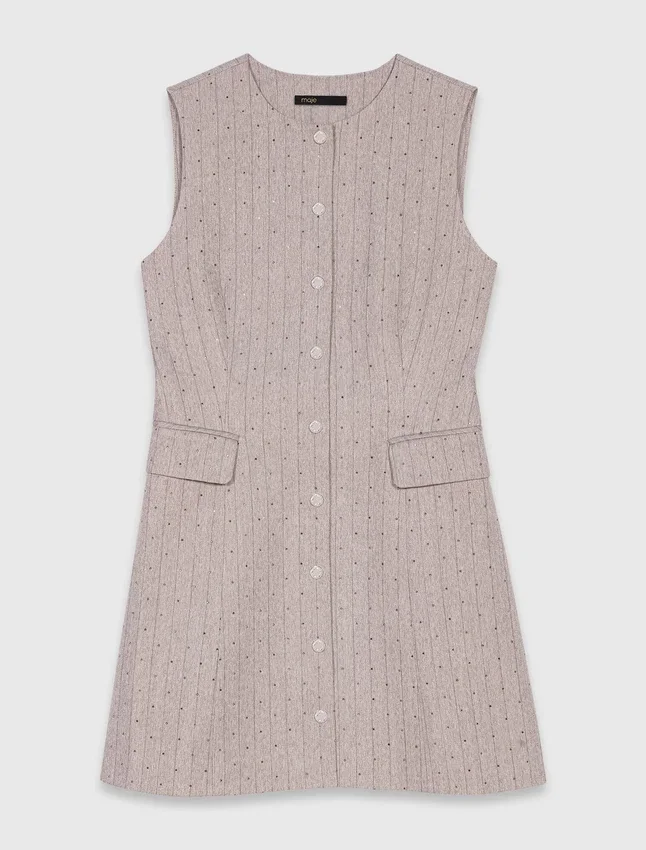 Mini rhinestone tailored dress Mini rhinestone tailored dress