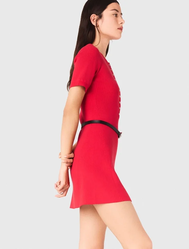 Mini ribbed knit dress Mini ribbed knit dress