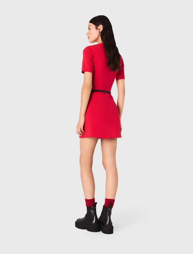 Mini ribbed knit dress Mini ribbed knit dress