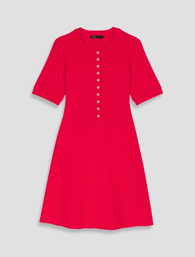 Mini ribbed knit dress Mini ribbed knit dress