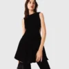 Mini velvet dress