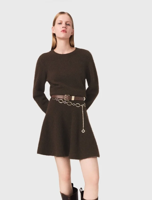 Mini yak blend dress Mini yak blend dress