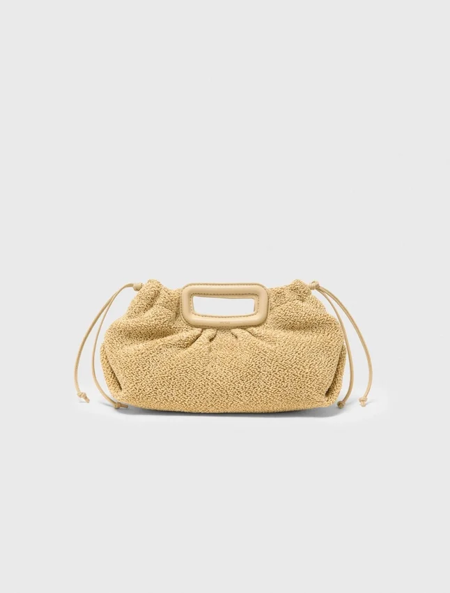 Mipli bouclé effect clutch bag Mipli bouclé effect clutch bag