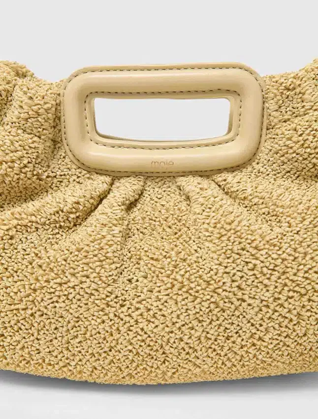 Mipli bouclé effect clutch bag Mipli bouclé effect clutch bag