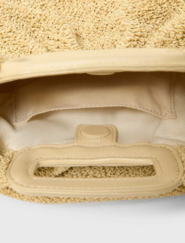 Mipli bouclé effect clutch bag Mipli bouclé effect clutch bag