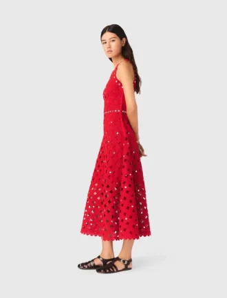 Mirrored crochet dress