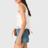 Mirrored crochet top