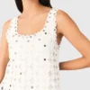 Mirrored crochet top