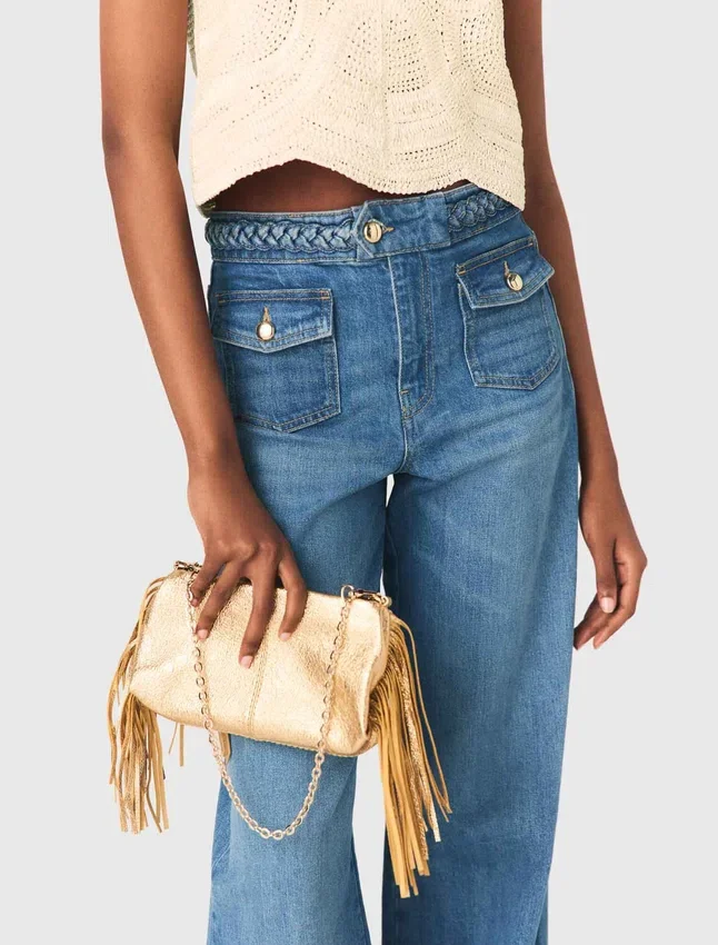 Miss M Metallic Pouch Bag Miss M Metallic Pouch Bag