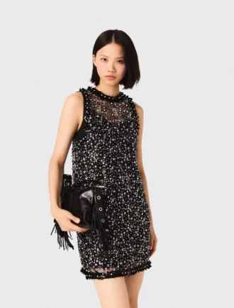 Miss M mini cracked leather bag