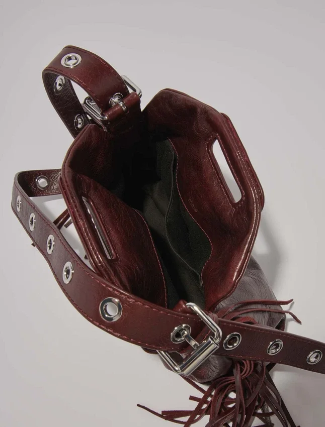 Miss M mini cracked leather bag Miss M mini cracked leather bag