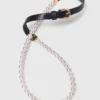 Mixed bead and leather belt
