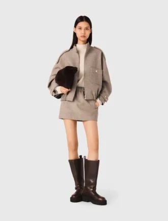 Mixed wool jacket