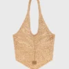 Natural raffia bag