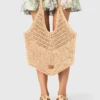 Natural raffia bag