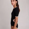 Open knit bodysuit
