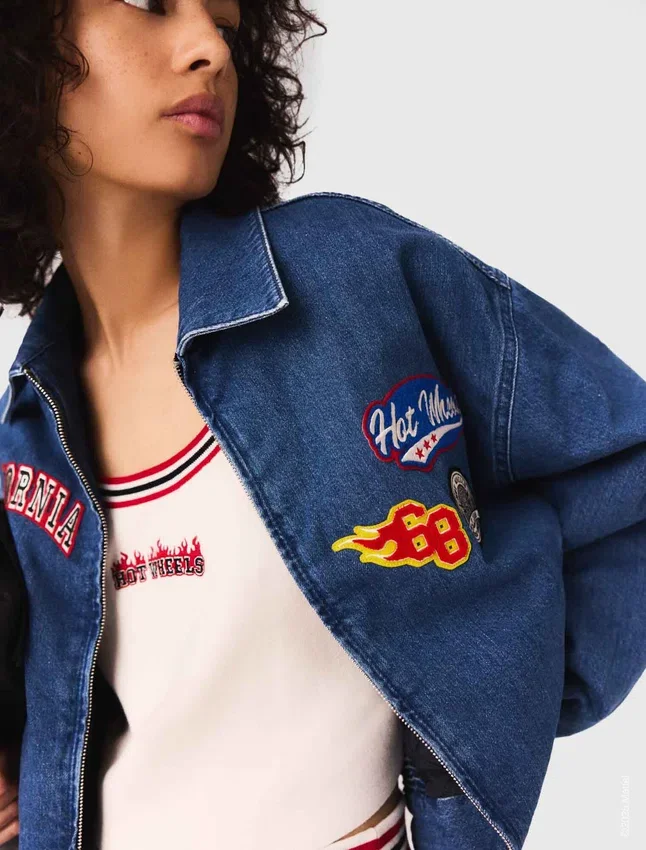 Oversized embroidered denim jacket Oversized embroidered denim jacket