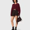 Paneled skort
