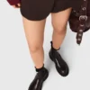 Paneled skort