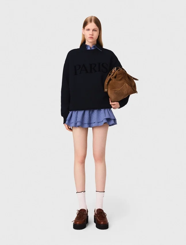 Paris embossed logo sweatshirt Paris embossed logo sweatshirt