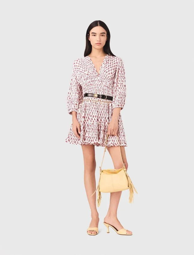 Patterned pleated dress Patterned pleated dress