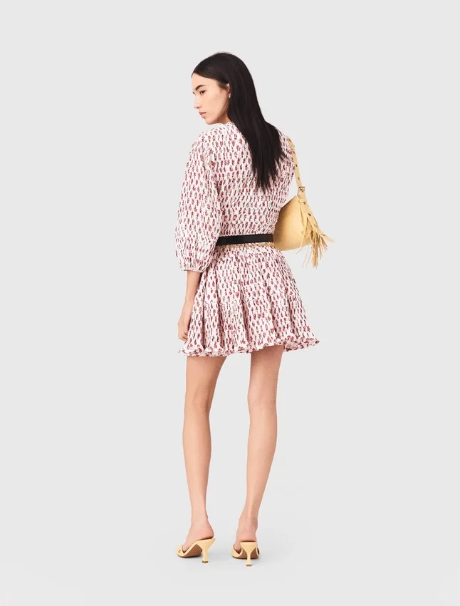 Patterned pleated dress Patterned pleated dress