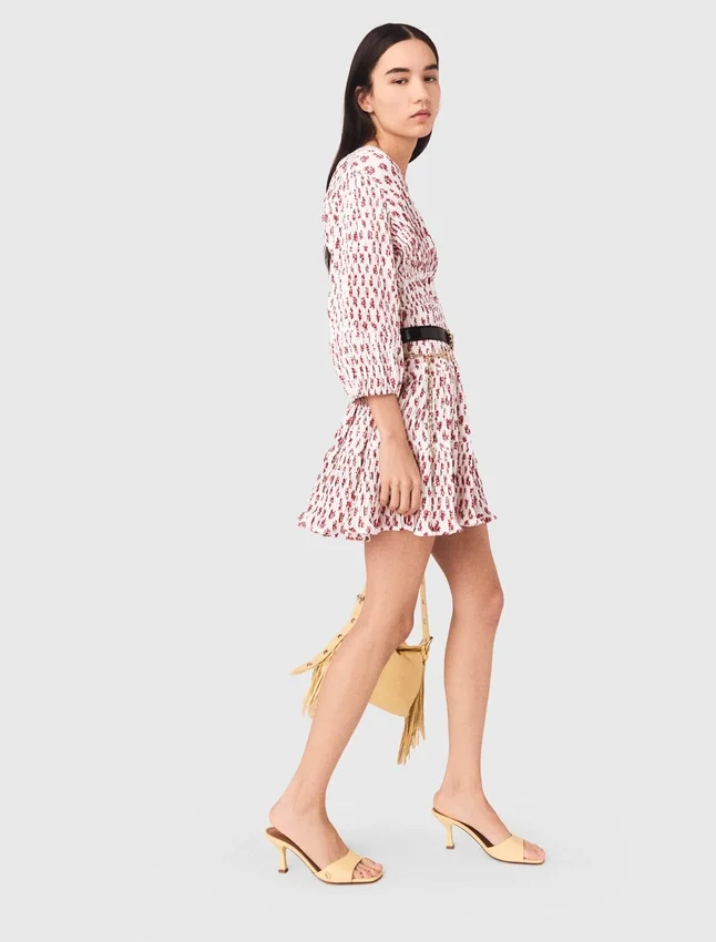 Patterned pleated dress Patterned pleated dress