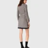 Patterned pleated dress