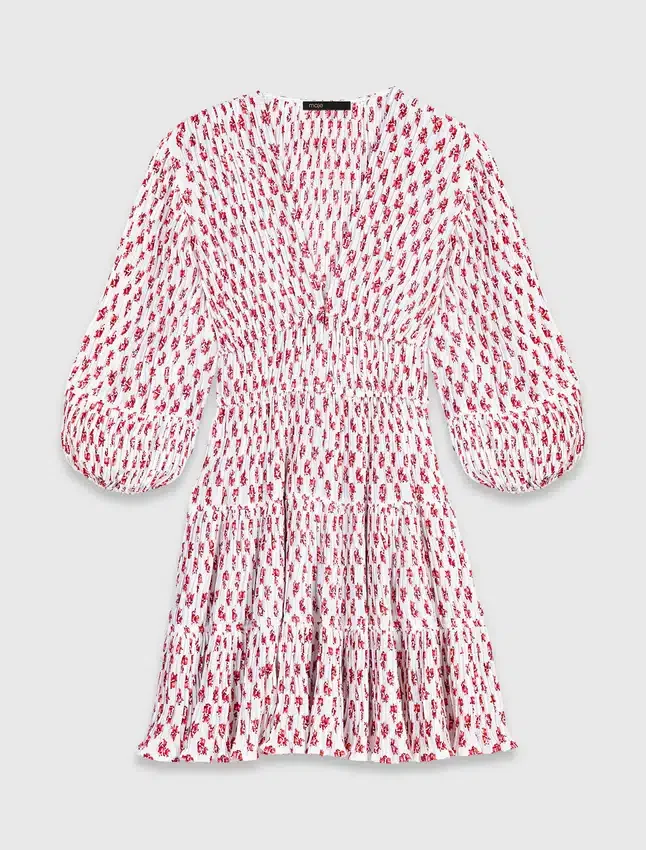 Patterned pleated dress Patterned pleated dress