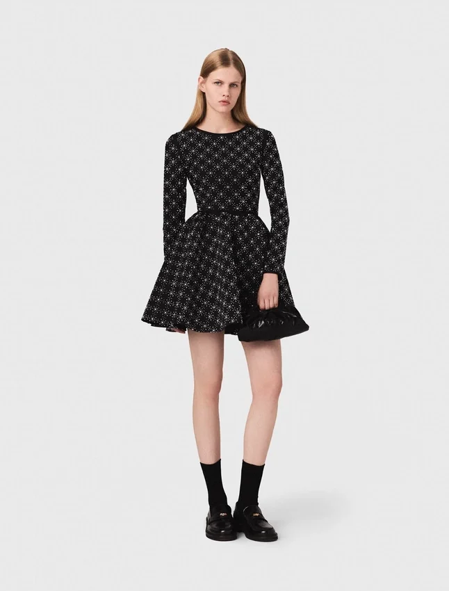 Pearl and rhinestone skater dress Pearl and rhinestone skater dress