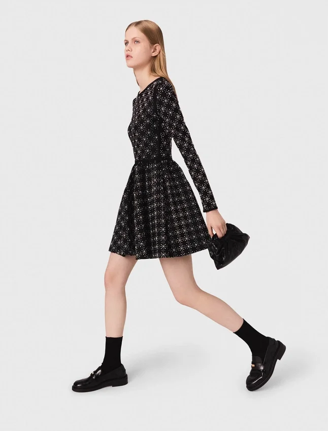 Pearl and rhinestone skater dress Pearl and rhinestone skater dress