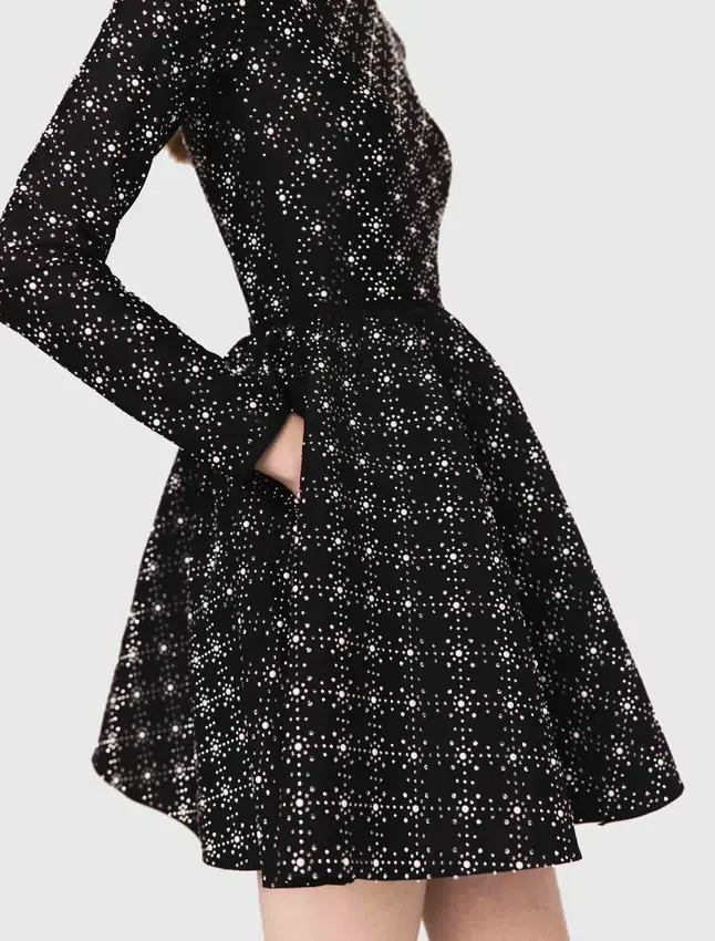 Pearl and rhinestone skater dress Pearl and rhinestone skater dress