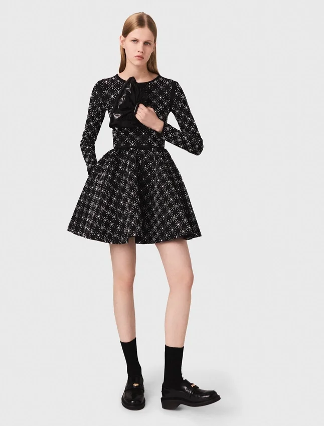 Pearl and rhinestone skater dress Pearl and rhinestone skater dress