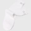 Pearl pointelle socks