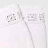 Pearl pointelle socks